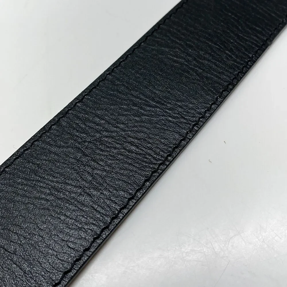 Vintage Liz Claiborne Black Leather Wide Womens Belt Size Small 30 Solid India